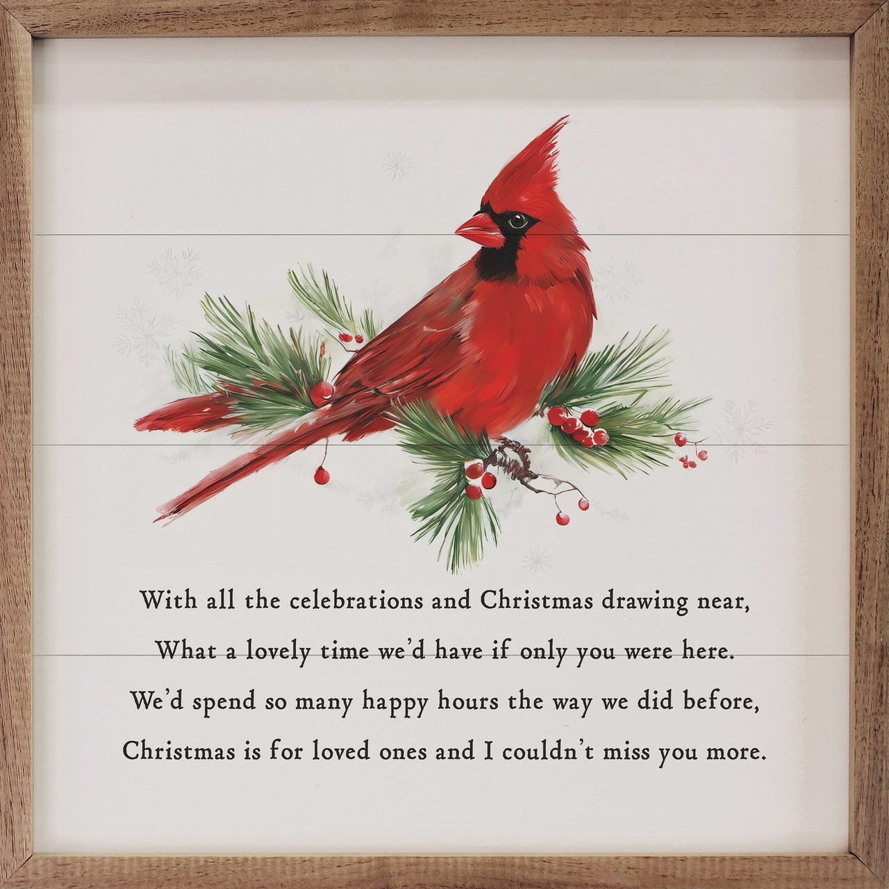 If Only You Were Here - Christmas Grief Wood Framed Sign